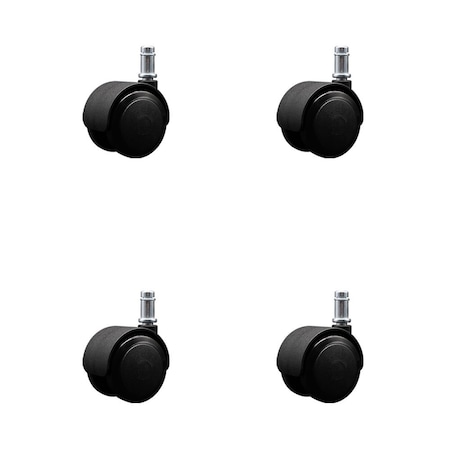 Service Caster 2'' Decompression Urethane Twin Wheel Grip Ring Chair Casters, 4PK SCC-DECGR02S50-NYU-716X78-4
